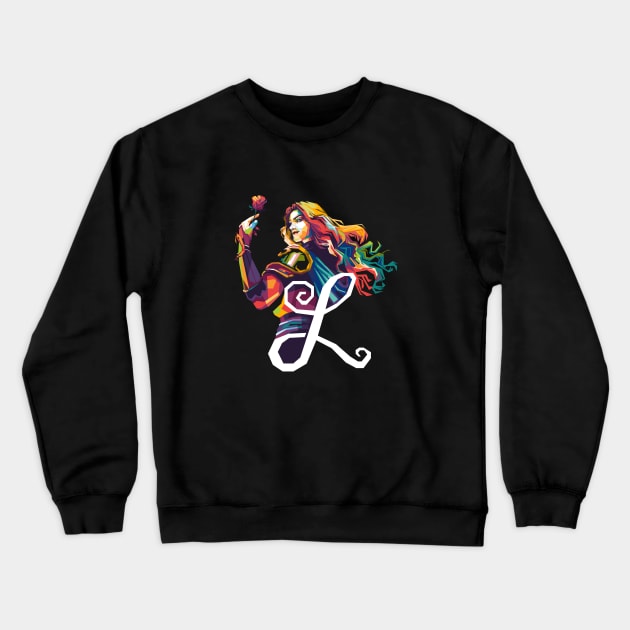 Lancelot WPAP Crewneck Sweatshirt by Tupai Art